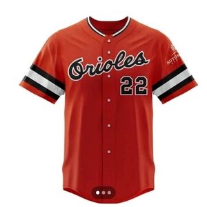 Baltimore Orioles Jim Palmer Replica Orange Jersey – Size XL – SGA – New in Bag